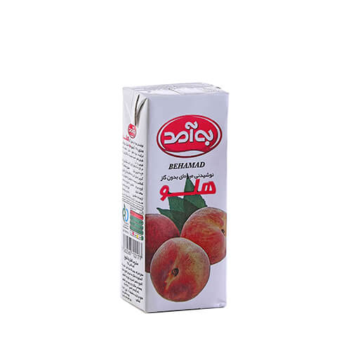 آبمیوه تتراپک 200cc به آمد با طعم هلو 36عددی