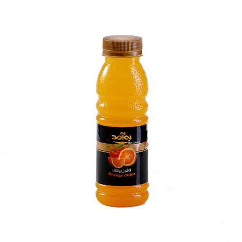 آبمیوه های پت کوچک300cc به آمد با طعم پرتقال